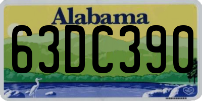 AL license plate 63DC390