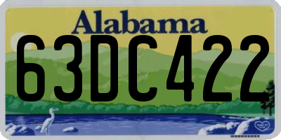 AL license plate 63DC422