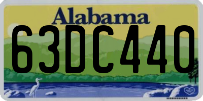 AL license plate 63DC440