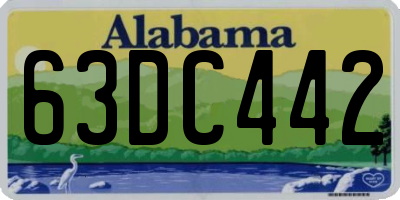AL license plate 63DC442