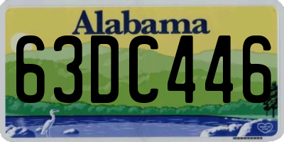 AL license plate 63DC446