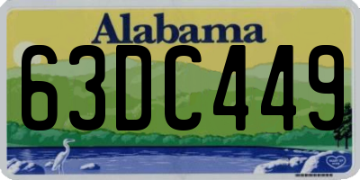 AL license plate 63DC449