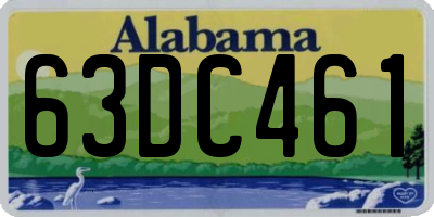 AL license plate 63DC461