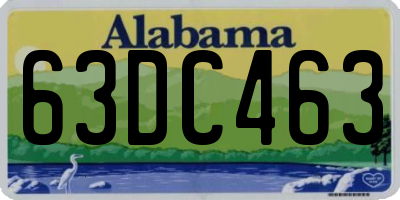 AL license plate 63DC463