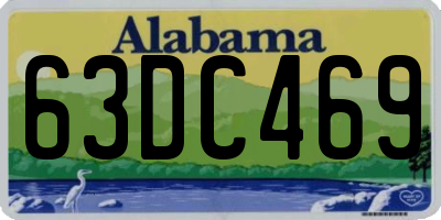 AL license plate 63DC469