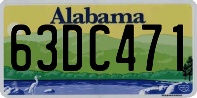 AL license plate 63DC471