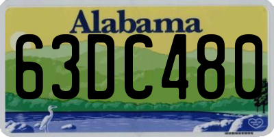 AL license plate 63DC480