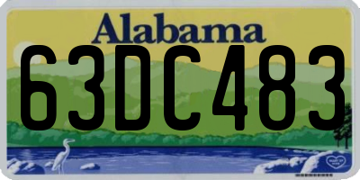 AL license plate 63DC483