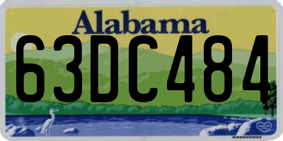 AL license plate 63DC484