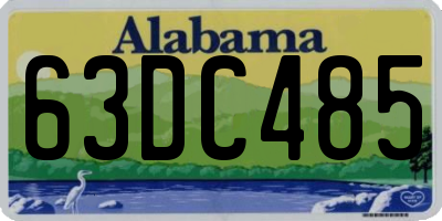 AL license plate 63DC485