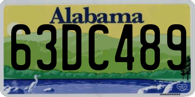 AL license plate 63DC489