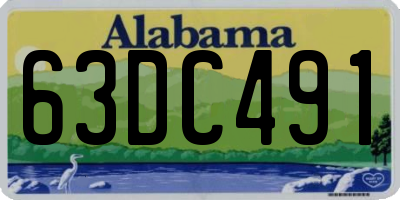 AL license plate 63DC491