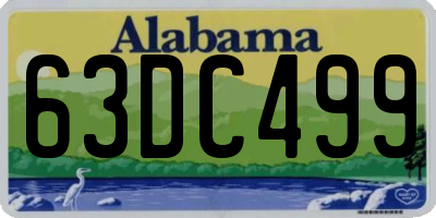 AL license plate 63DC499