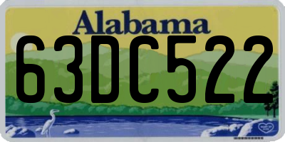 AL license plate 63DC522