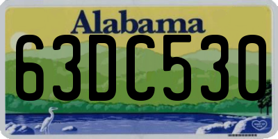 AL license plate 63DC530