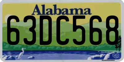 AL license plate 63DC568