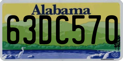 AL license plate 63DC570