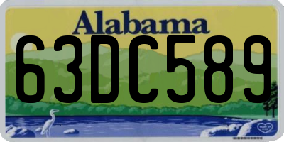 AL license plate 63DC589