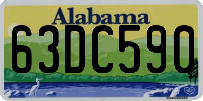 AL license plate 63DC590
