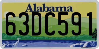 AL license plate 63DC591