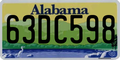 AL license plate 63DC598
