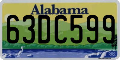 AL license plate 63DC599