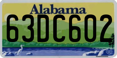 AL license plate 63DC602