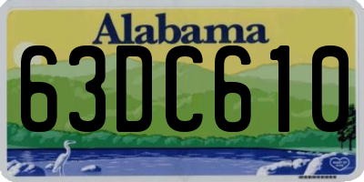AL license plate 63DC610