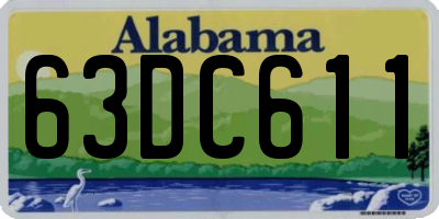 AL license plate 63DC611