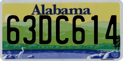 AL license plate 63DC614
