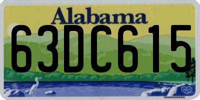 AL license plate 63DC615