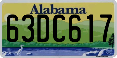 AL license plate 63DC617