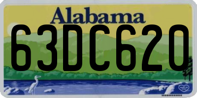 AL license plate 63DC620