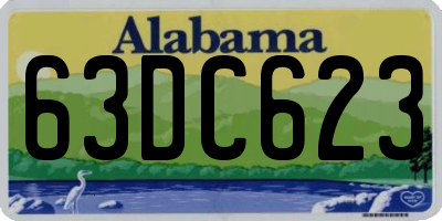 AL license plate 63DC623
