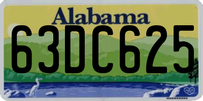AL license plate 63DC625