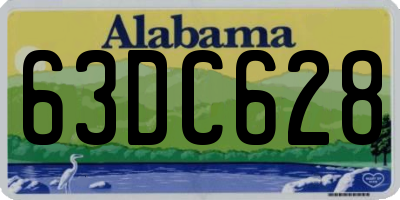 AL license plate 63DC628