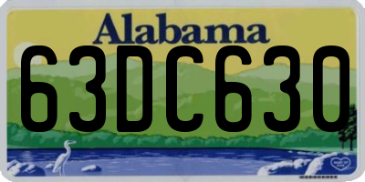 AL license plate 63DC630