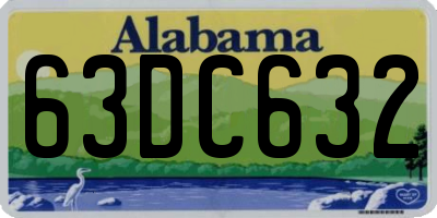 AL license plate 63DC632