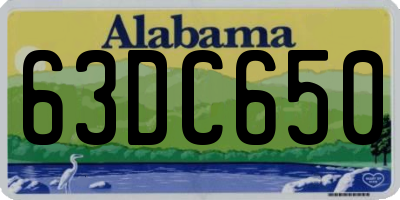 AL license plate 63DC650