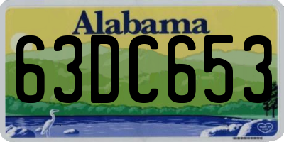 AL license plate 63DC653