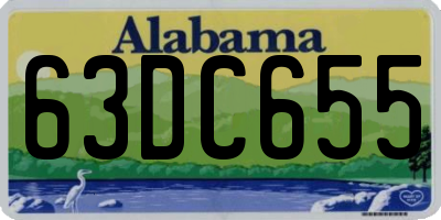 AL license plate 63DC655