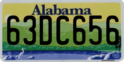AL license plate 63DC656