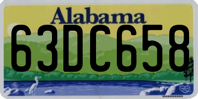 AL license plate 63DC658
