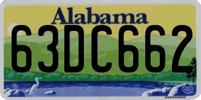 AL license plate 63DC662