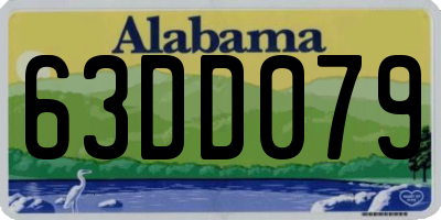 AL license plate 63DD079
