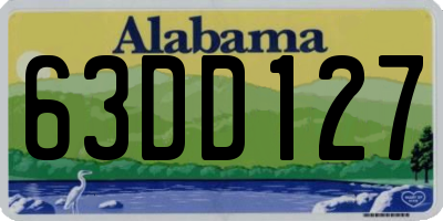 AL license plate 63DD127