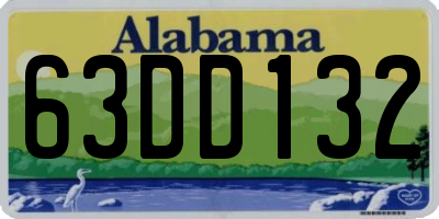 AL license plate 63DD132