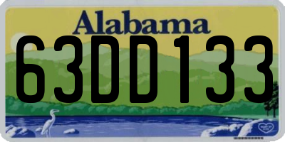 AL license plate 63DD133