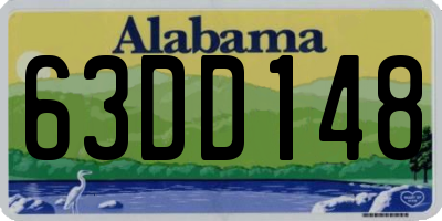 AL license plate 63DD148