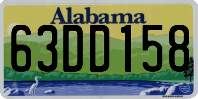 AL license plate 63DD158